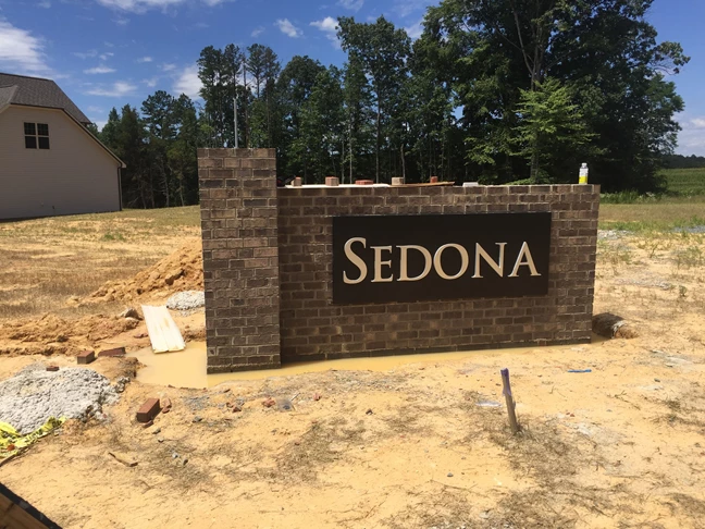 Monument Sign with 3D Dimensional Lettering for Sedona Housing Development