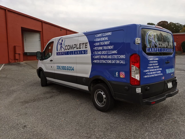 Partial Vehicle Wrap for Complete Carpet Cleaning 