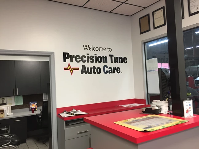Vinyl Wall Logo for Precision Tune Auto Care Winston-Salem, NC