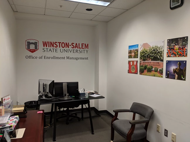 Vinyl Wall Logo for Winston-Salem State University