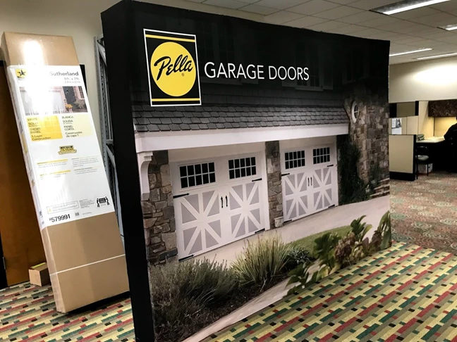 Trade Show Booth for Pella Garage Doors Winston-Salem, NC