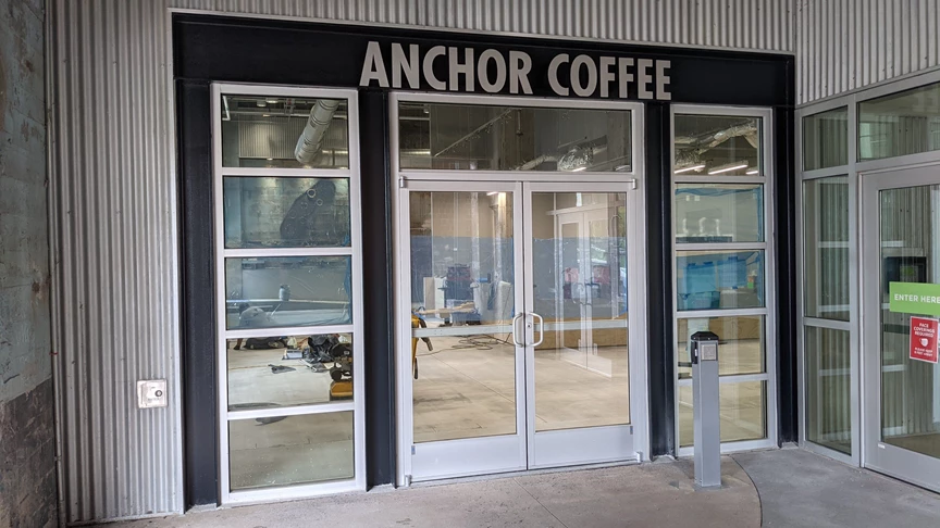 Anchor Coffee Dimensional Lettering
