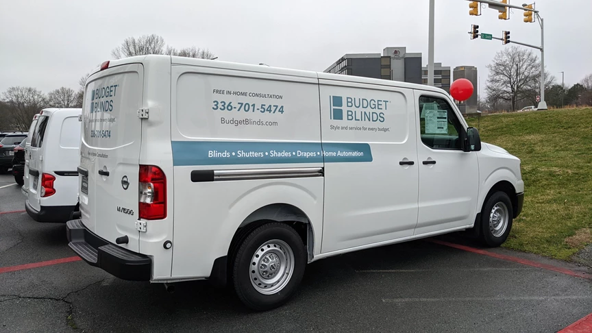 Budget Blinds Vehicle Graphics & Lettering