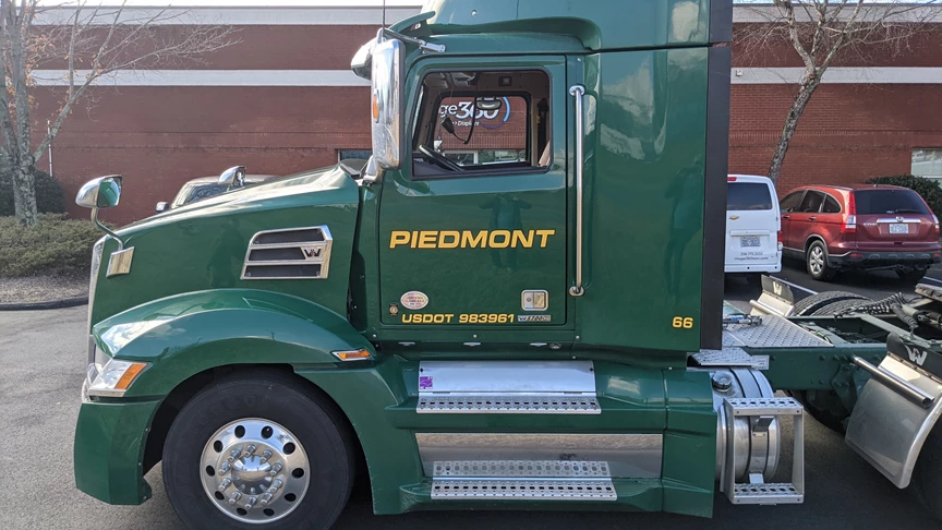 Piedmont Disposal Vehicle Graphics & Lettering