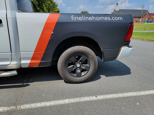 Fine Line Homes Vehicle Wraps | Builder & Contractor Signs