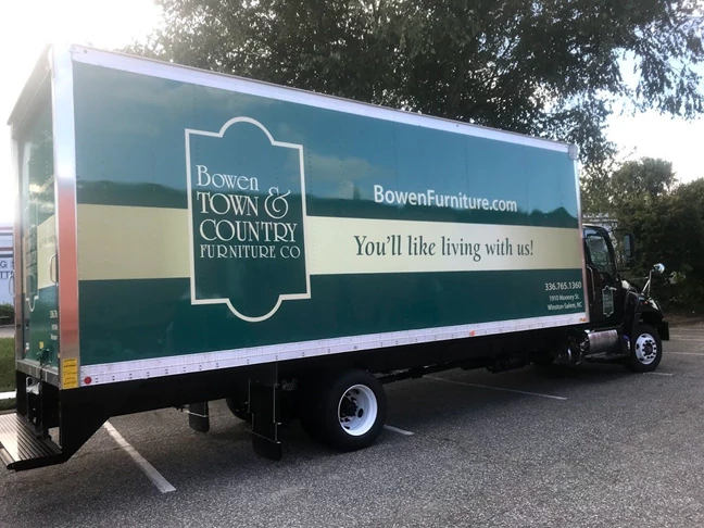 Box Truck Vehicle Wrap for Bowen Town & Country Furniture