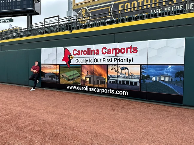 Carolina Carports Winston-Salem Dash Baseball Stadium Wall Murals & Graphics