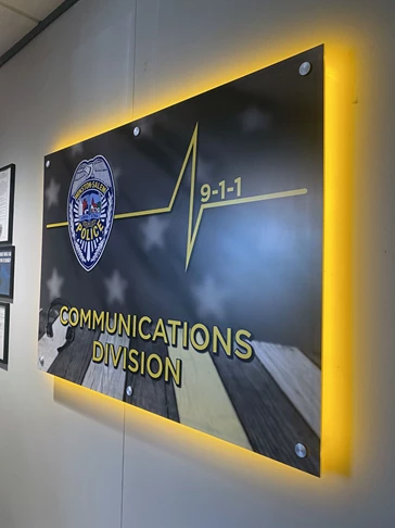 Winston-Salem Police Department - Custom Acrylic & Plastic Displays with LED lighting