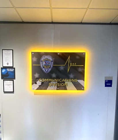 Winston-Salem Police Department - Custom Acrylic & Plastic Displays with LED lighting