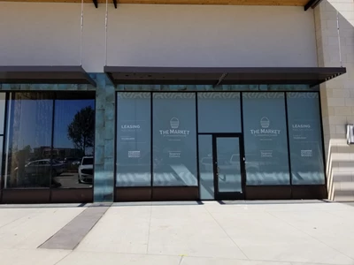 New North Houston Outdoor Retail Center Window Signage